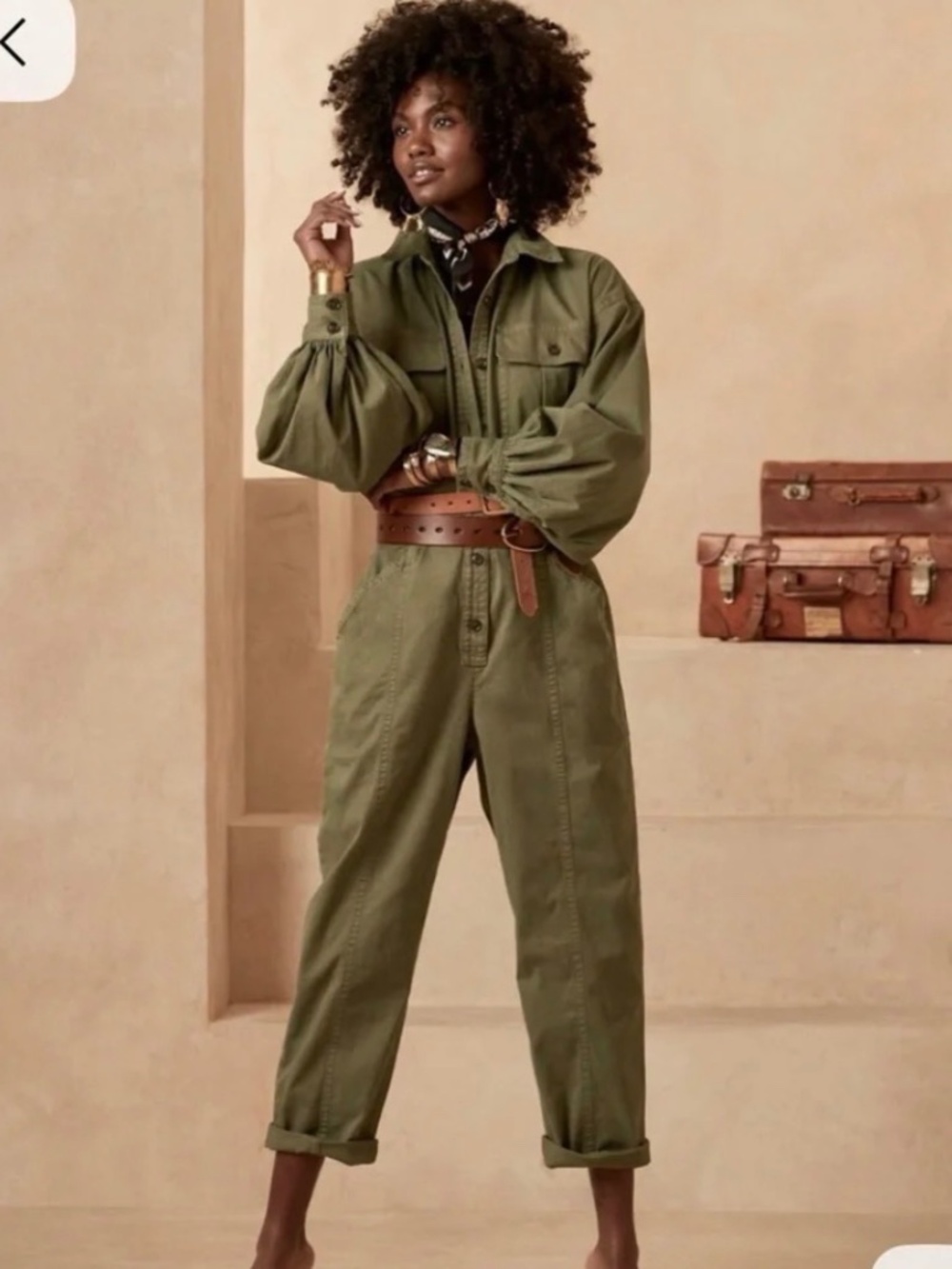 Green utility jump suit army green (small)